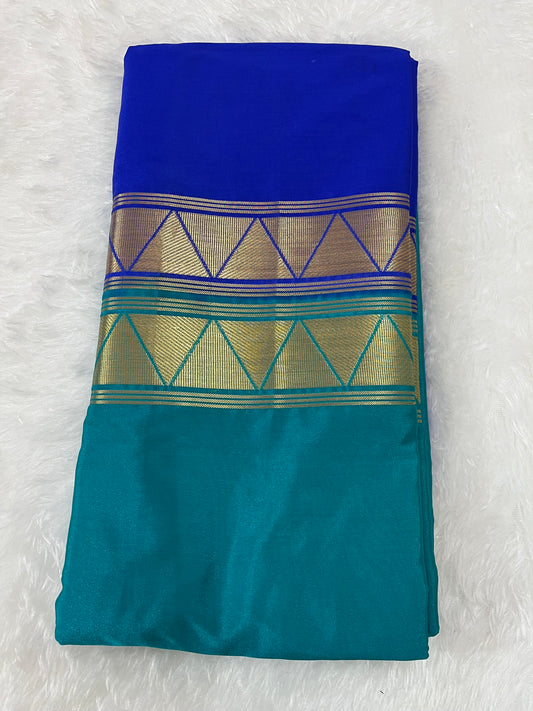 Half & Half semi Mysore silk