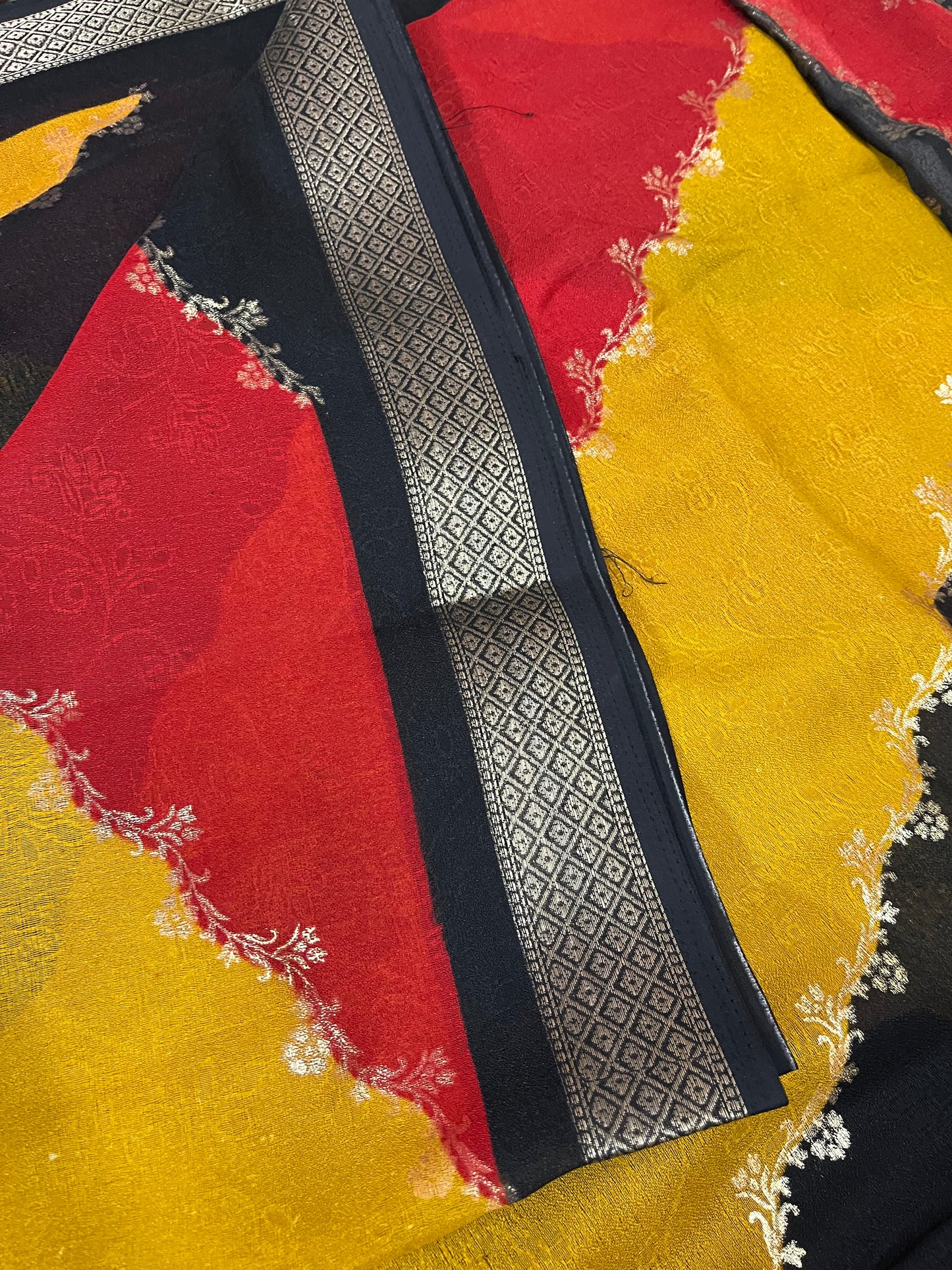 Premium quality Marshmallow saree - HOA130