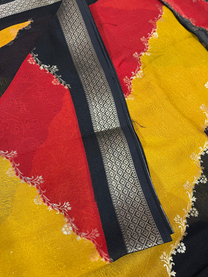 Premium quality Marshmallow saree - HOA130