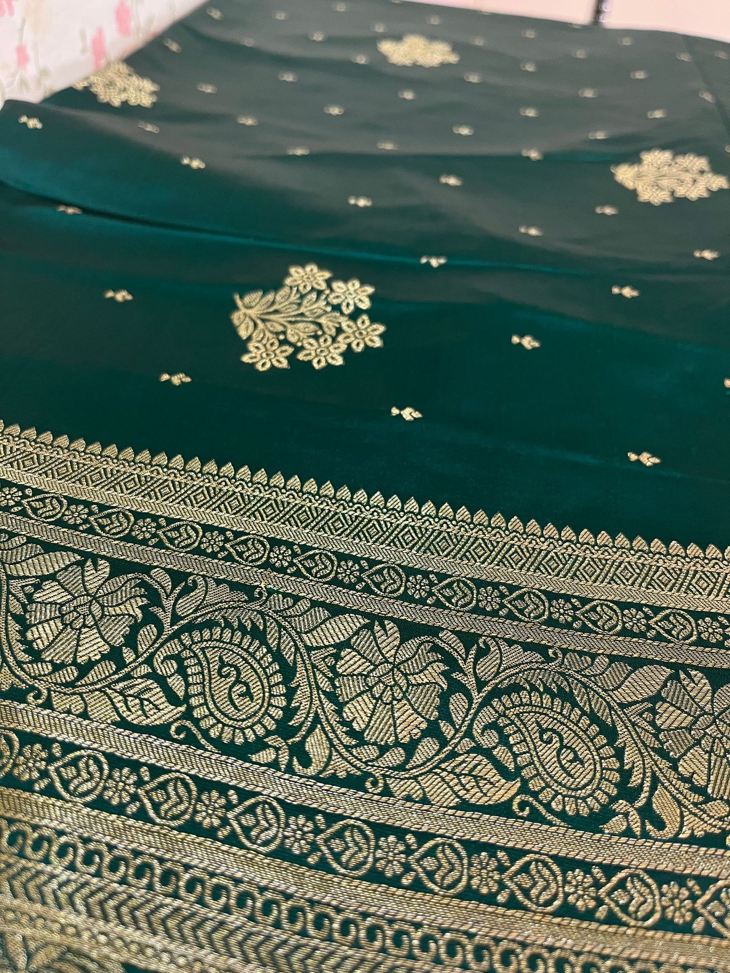 Satin Banarasi kathan silk( HOA144)