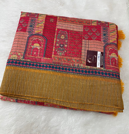 Mulguri art cotton - KALAMKARI