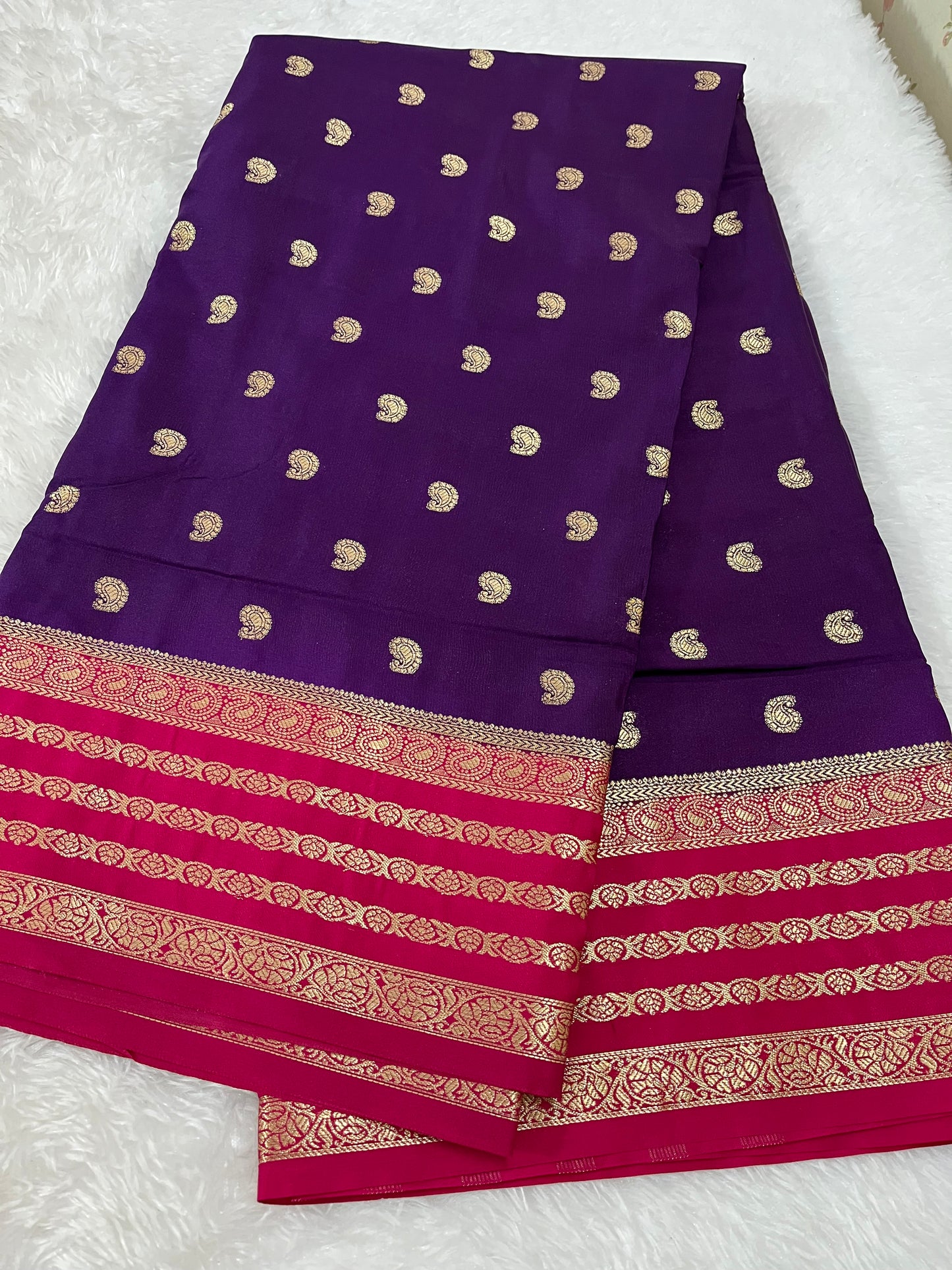 Semi Mysore silk - Butta