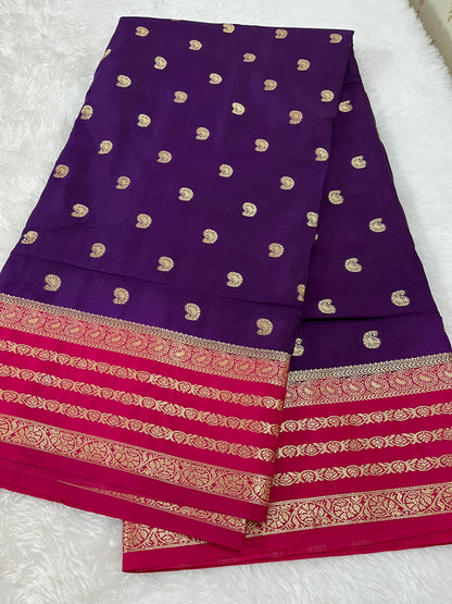 Semi Mysore silk - Butta