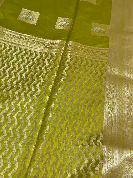 Banarasi Mashru kathan silk saree