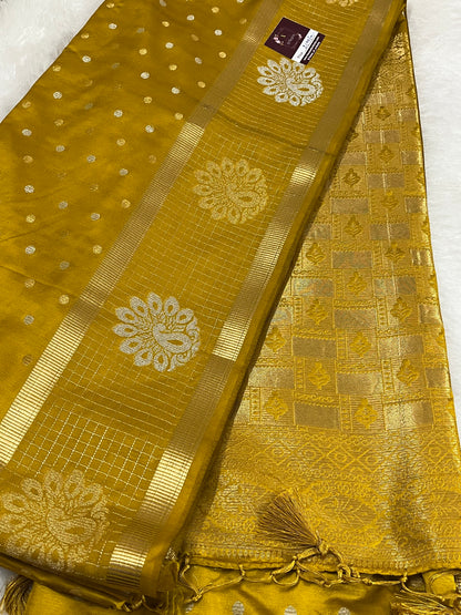Banarasi Mashru kathan silk saree