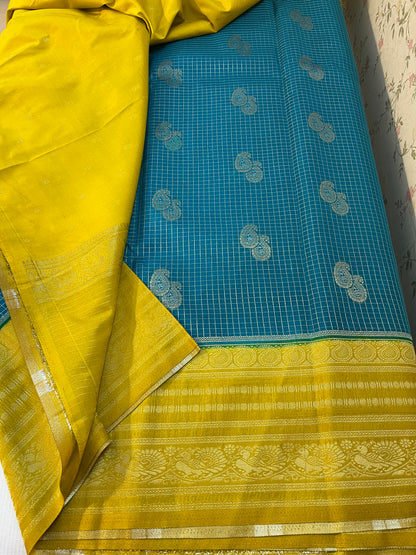 Semi Kanchivaram crepe silk -HOA136
