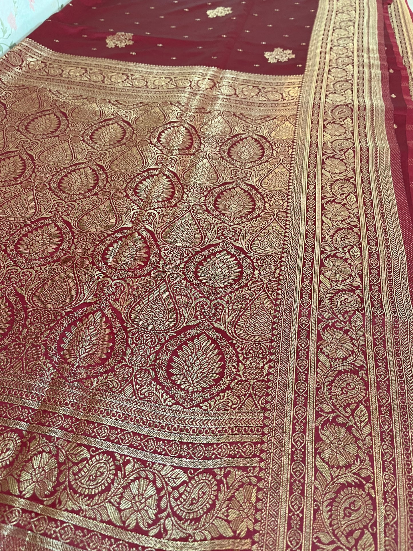 Satin Banarasi kathan silk( HOA144)
