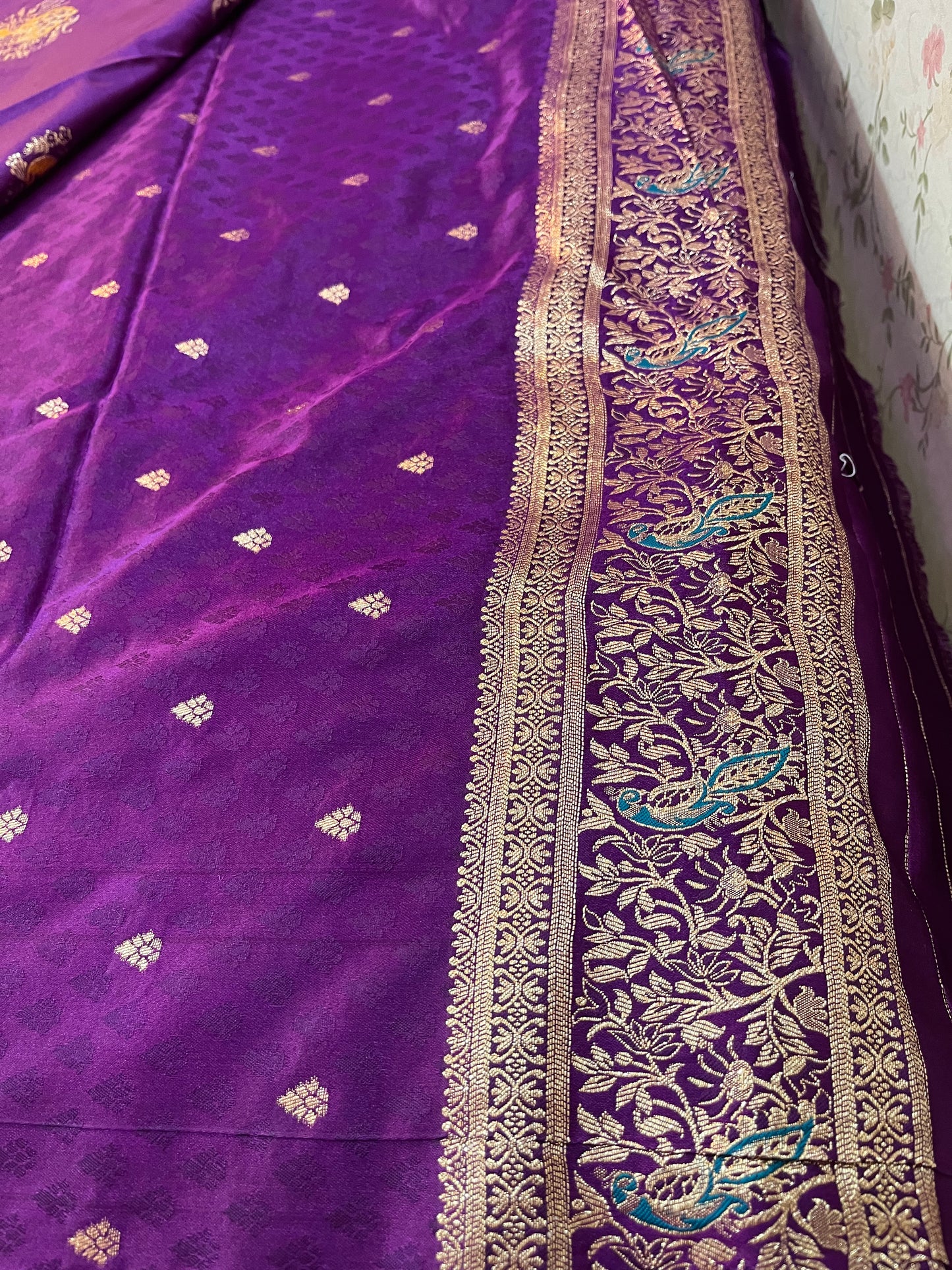 Satin Silk mix Meenakari Banarasi