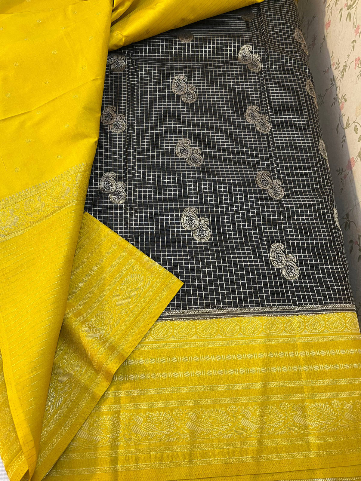 Semi Kanchivaram crepe silk -HOA136