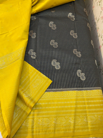 Semi Kanchivaram crepe silk -HOA136