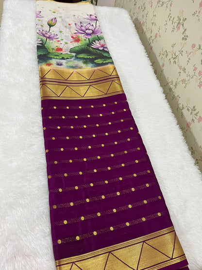 Premium Quality Semi Mysore silk - HOA99