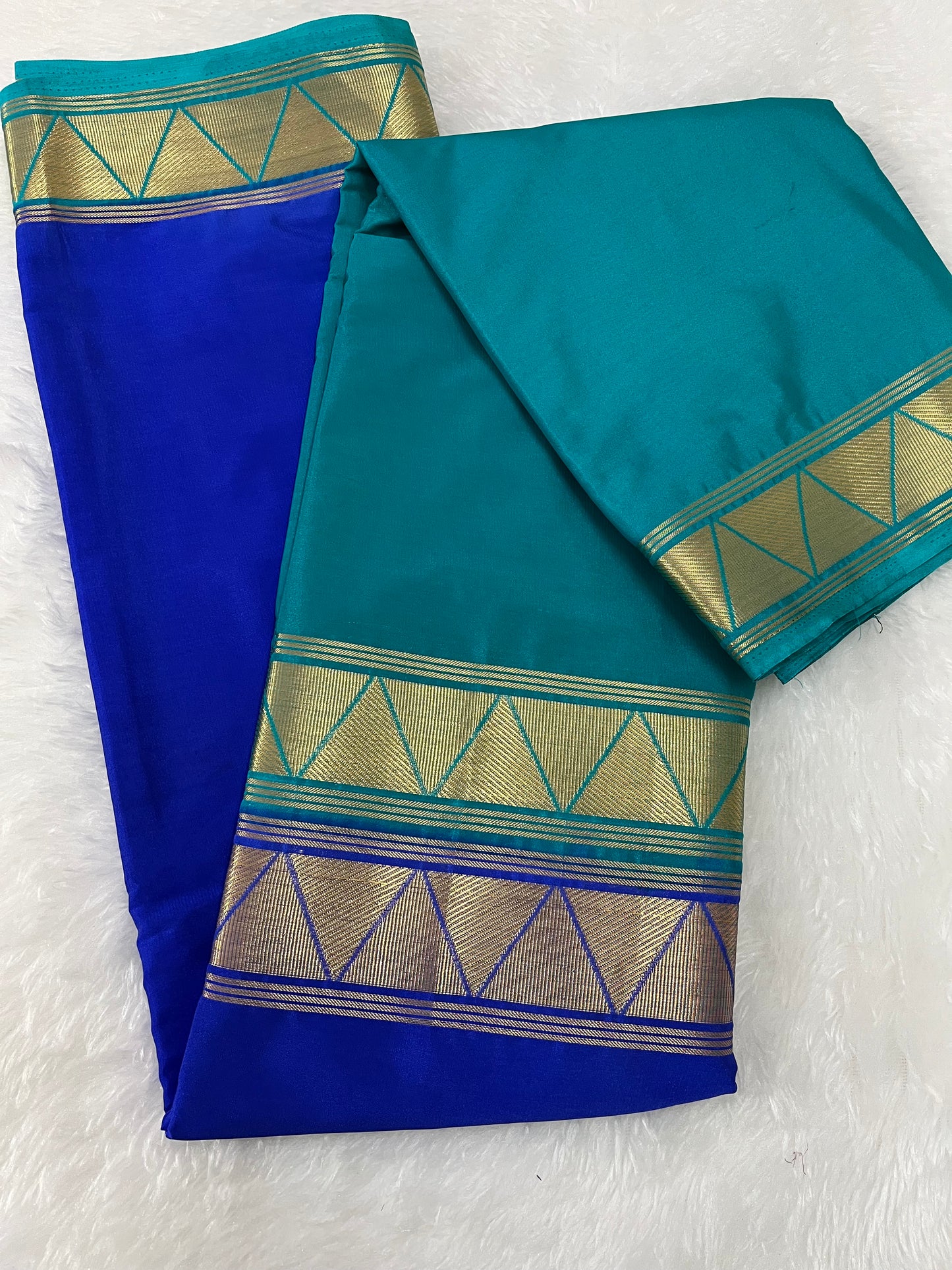 Half & Half semi Mysore silk
