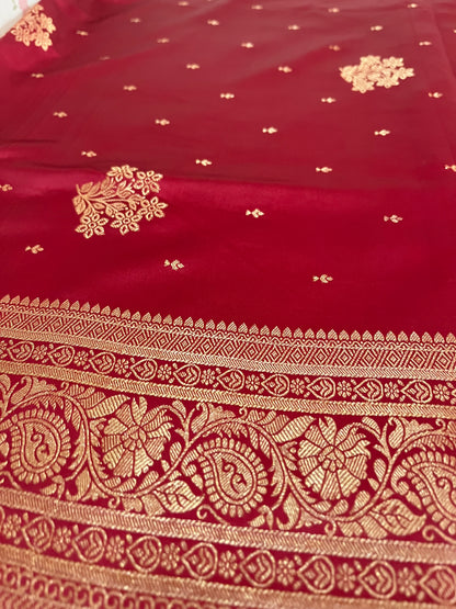Satin Banarasi kathan silk( HOA144)