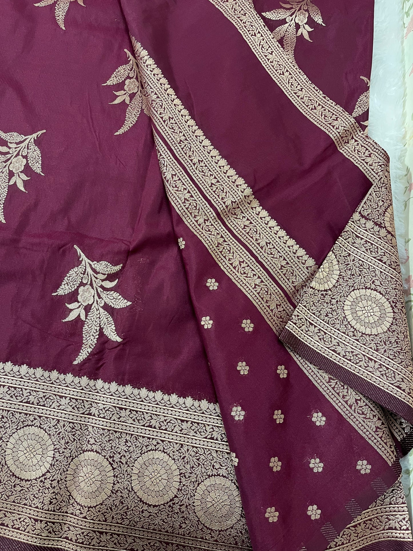 Semi crepe silk  - PUSHPA