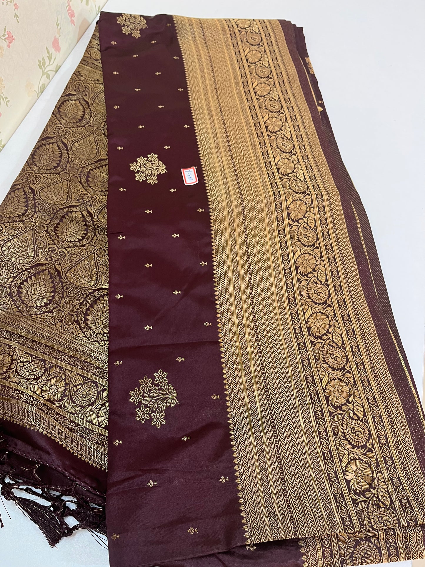 Satin Banarasi kathan silk( HOA144)