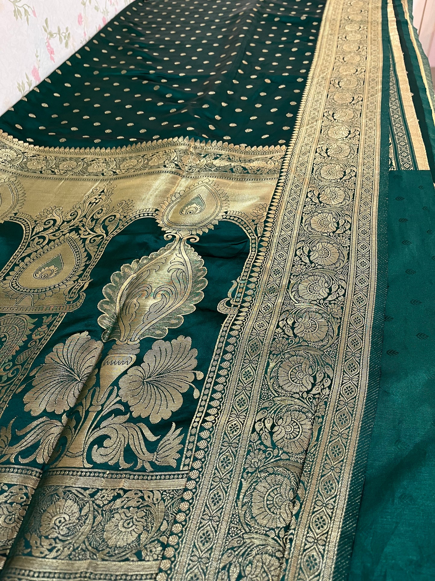 Satin Banarasi kathan silk