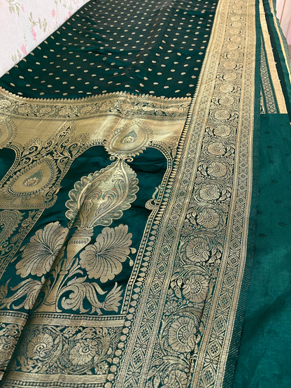 Satin Banarasi kathan silk