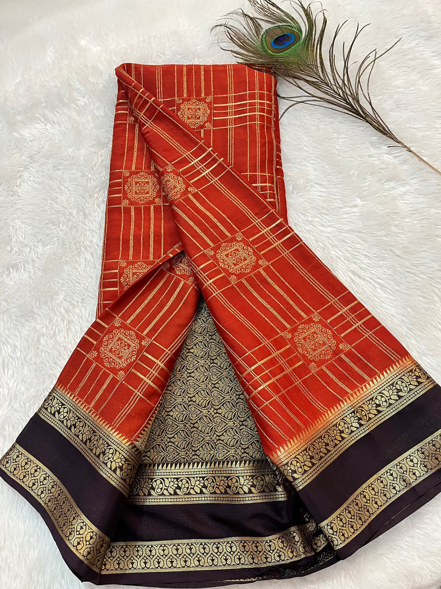 Premium Mysore crepe silk(HOA152)