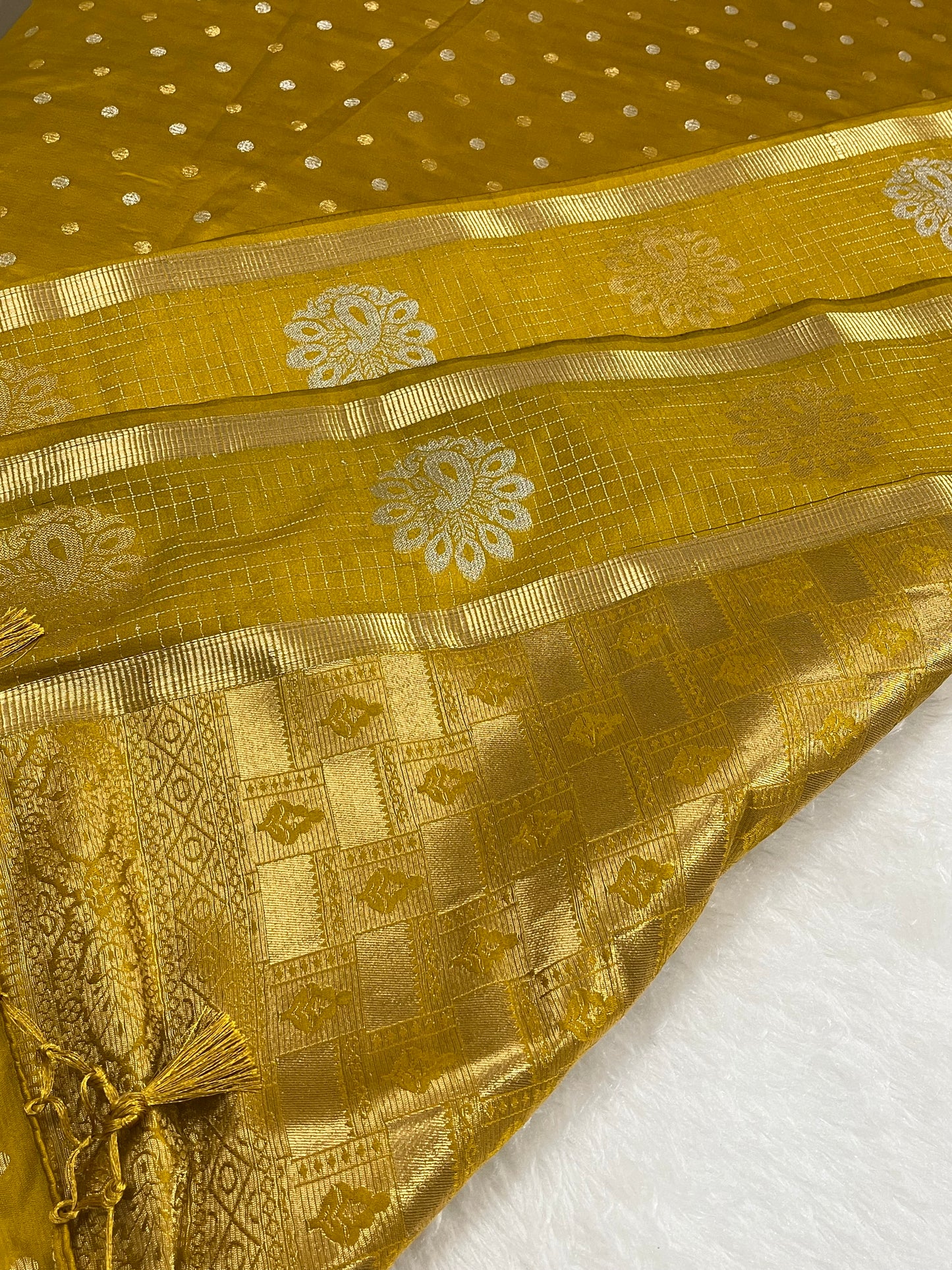 Banarasi Mashru kathan silk saree