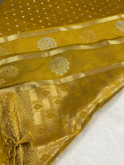 Banarasi Mashru kathan silk saree
