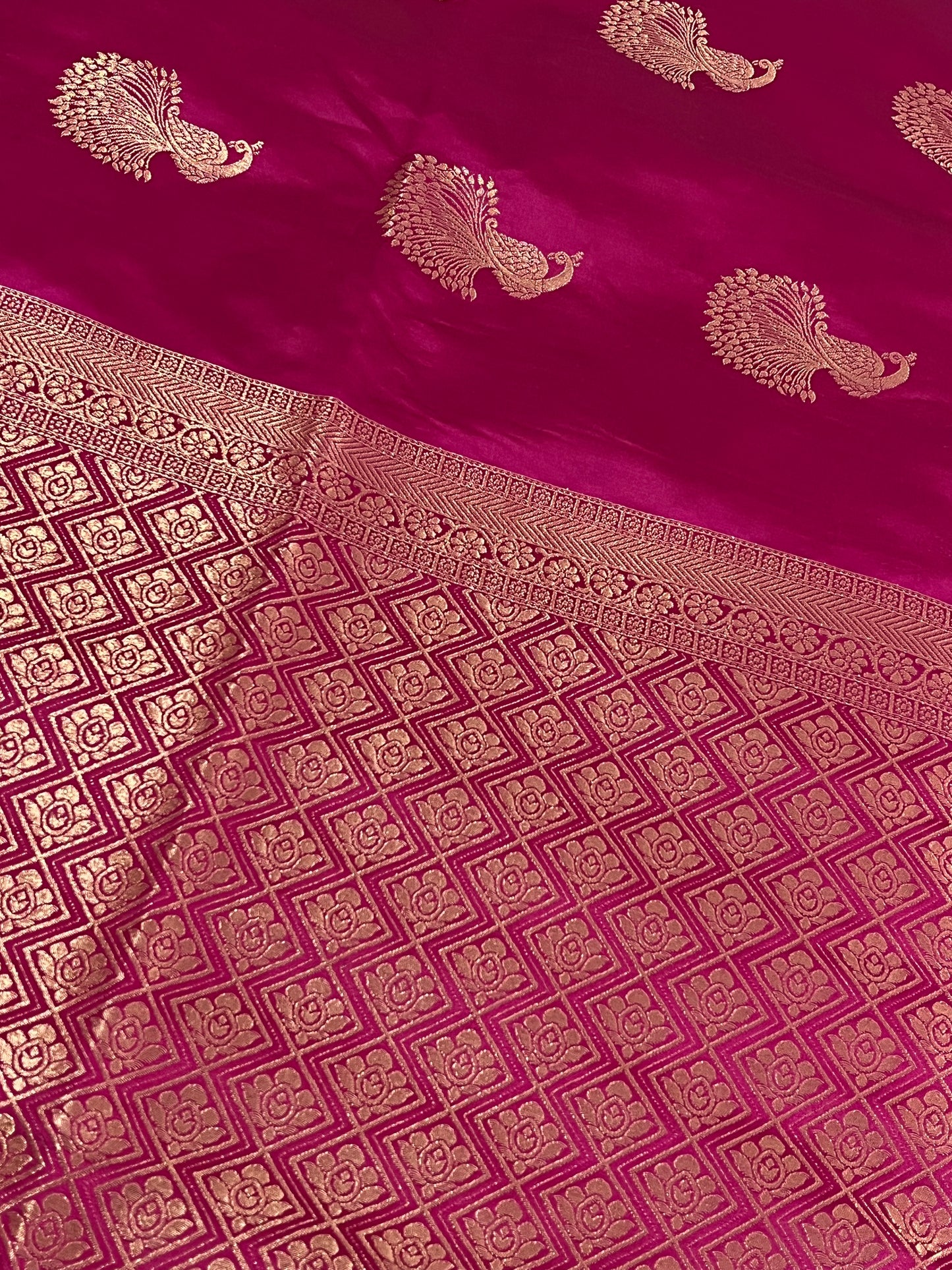 Banarasi Mashru kathan silk saree