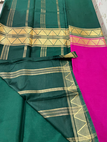Half & Half semi Mysore silk