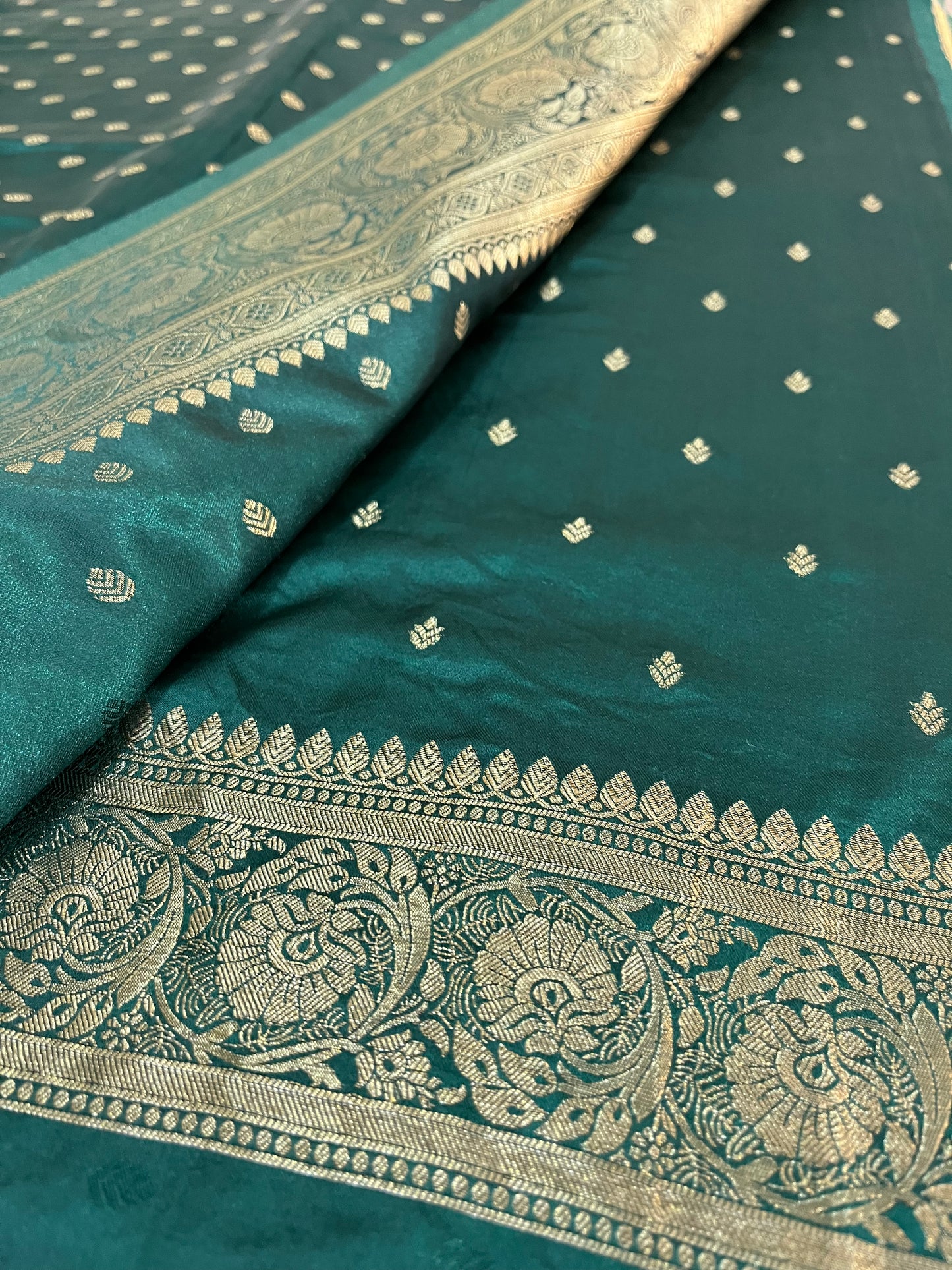 Satin Banarasi kathan silk
