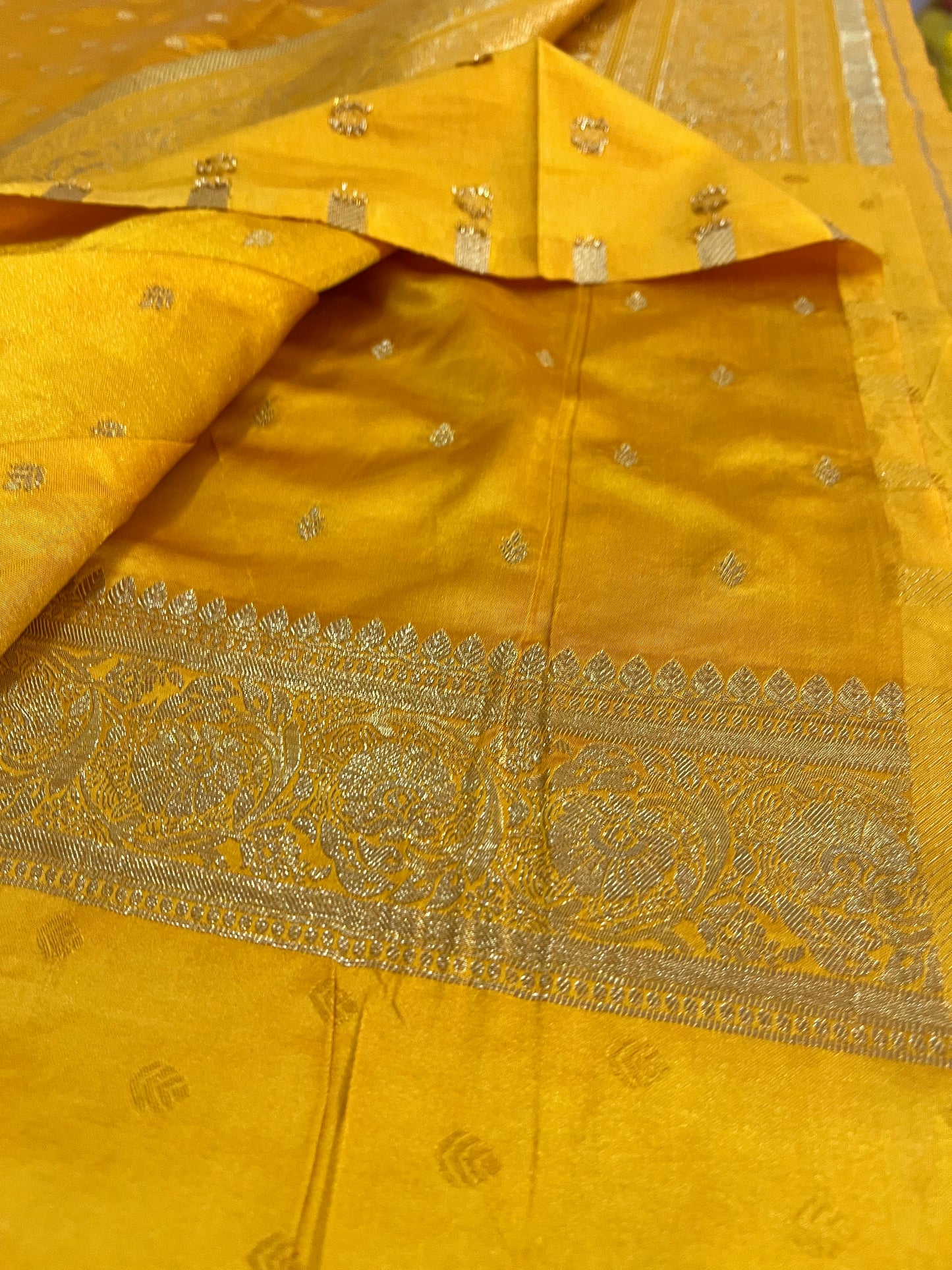 Satin Banarasi kathan silk