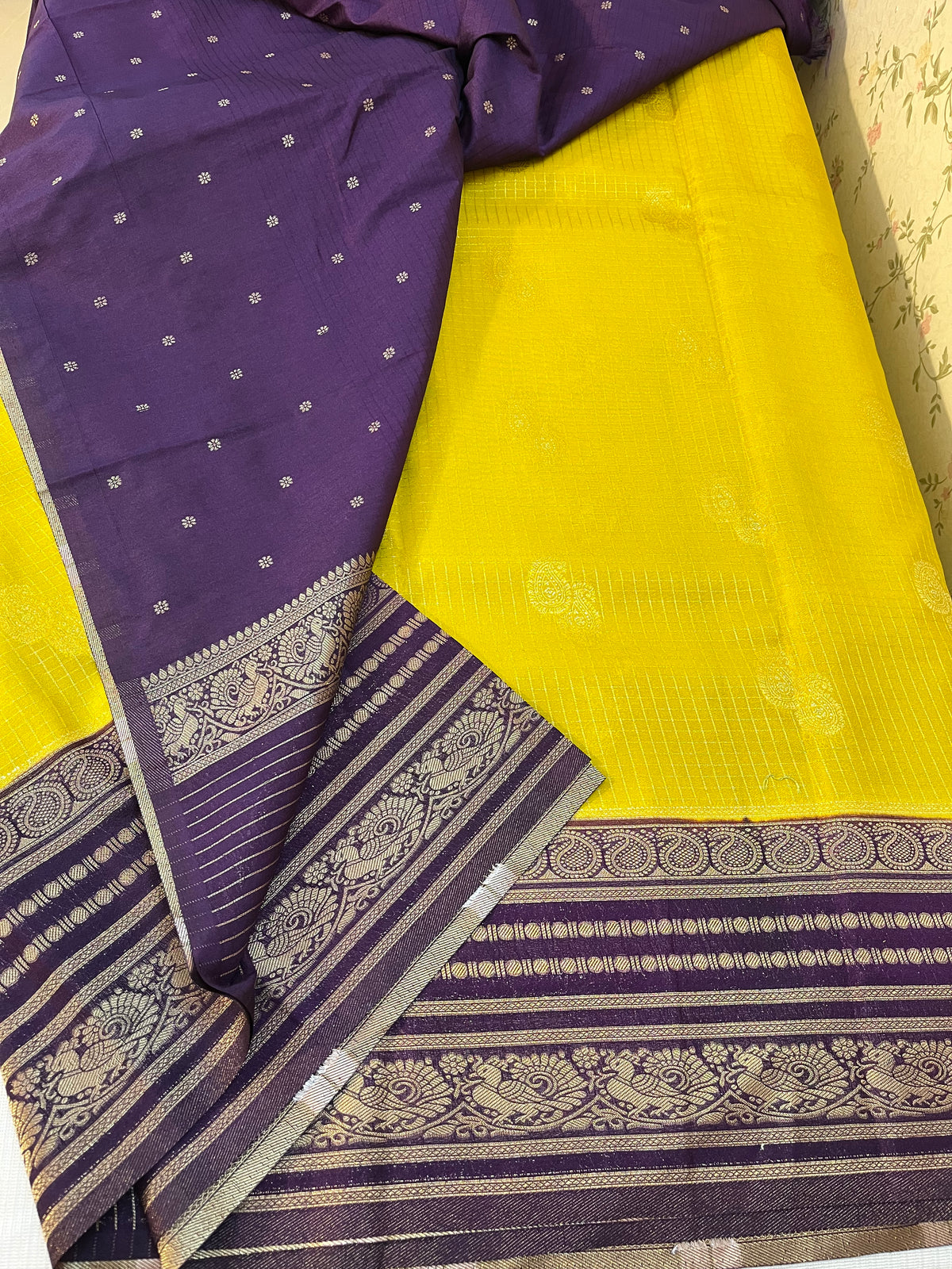 Semi Kanchivaram crepe silk -HOA136