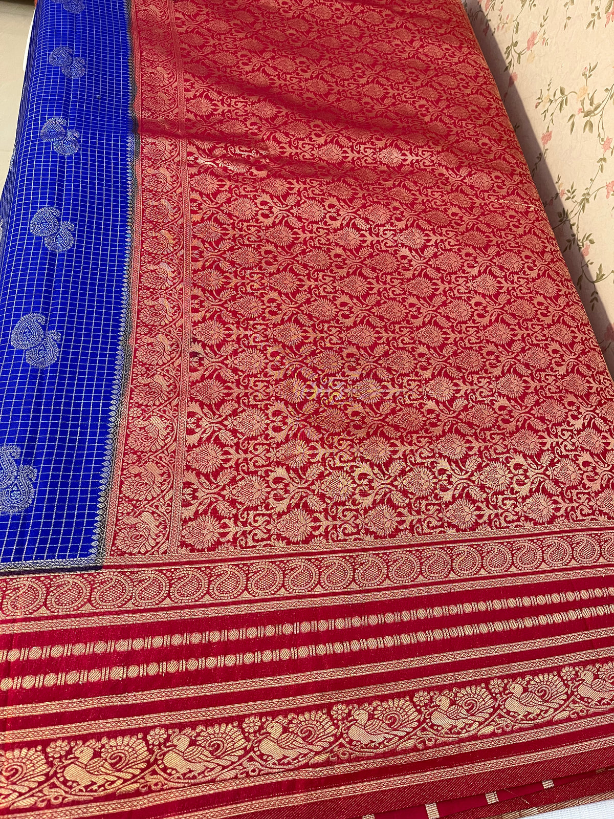 Semi Kanchivaram crepe silk -HOA136