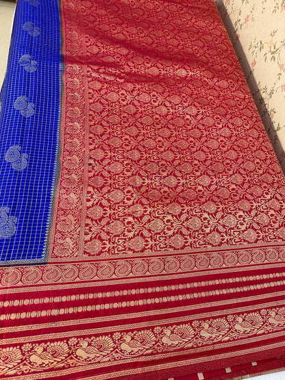Semi Kanchivaram crepe silk -HOA136