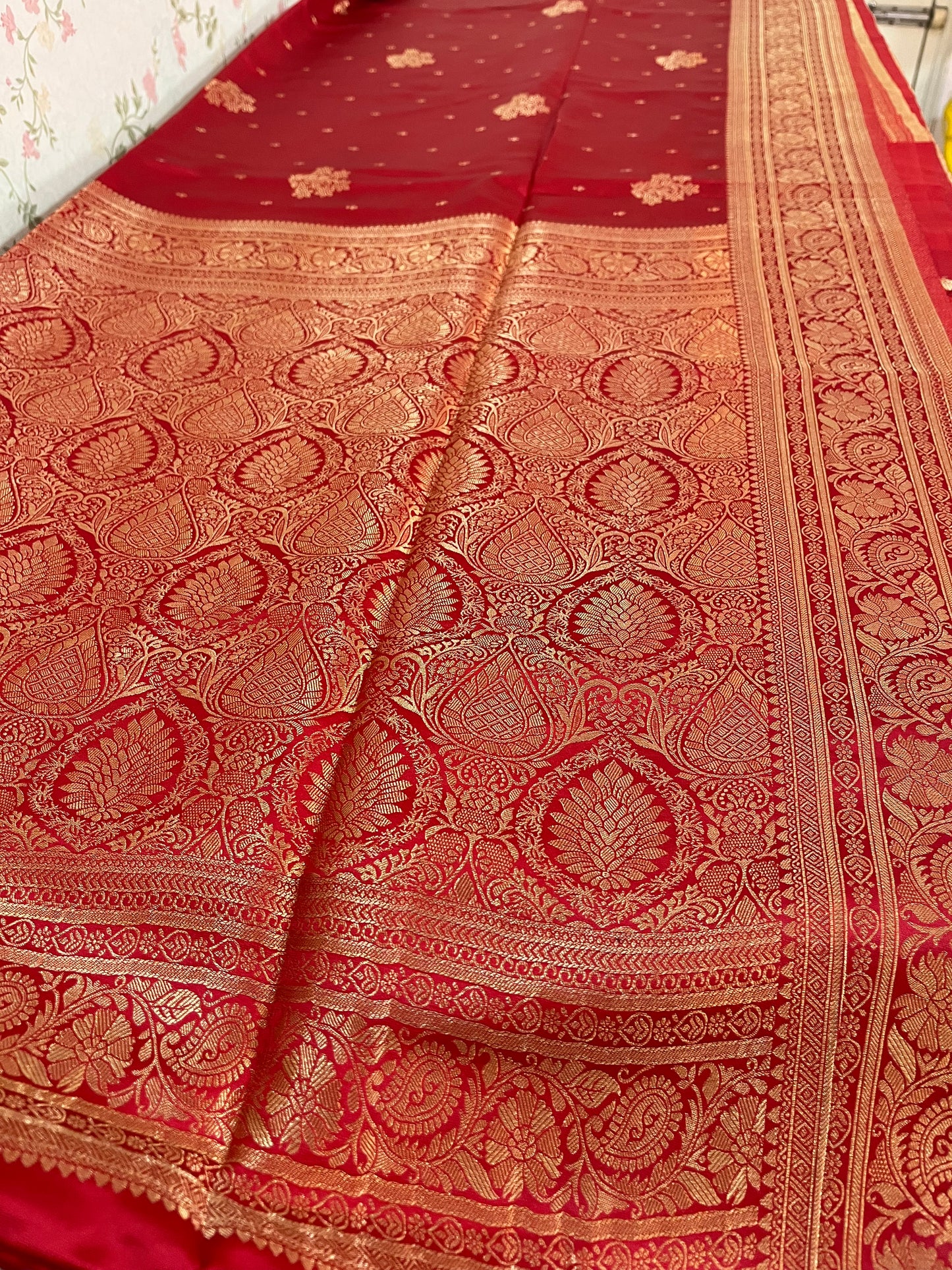 Satin Banarasi kathan silk( HOA144)