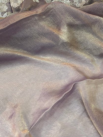 Space silk- Embroidery-HOA126