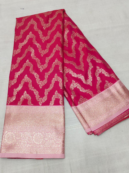 Semi silk imitation of pure kanchivaram Pattu saree - HOA128